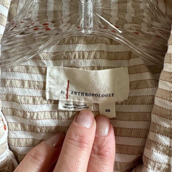 Anthropologie Longline Buttondown Size X-Small - Picture 5 of 5